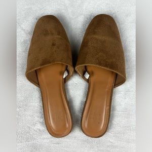 A New Day Tan Mule Flats